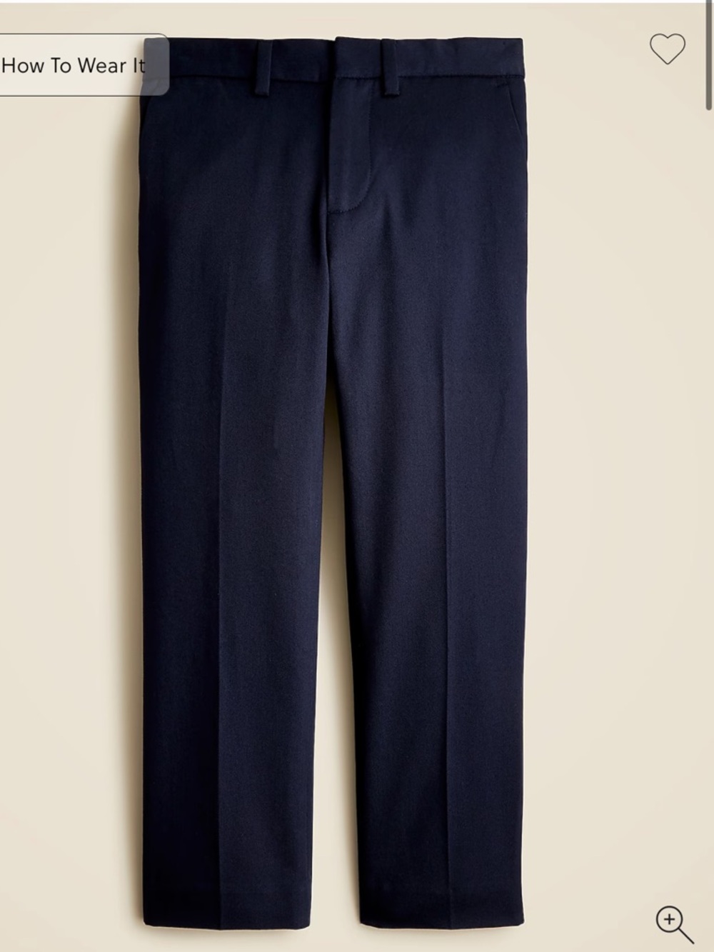 New with tags J.Crew boys Ludlow navy blue cotton chinos Pants
